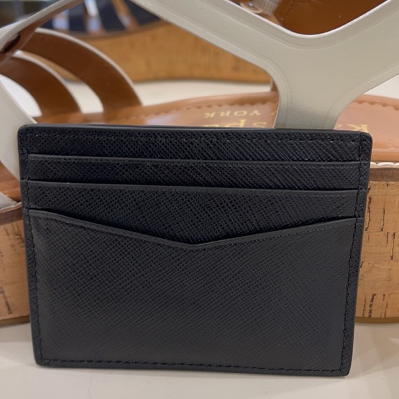 Kate Spade Madison Saffiano Leather Small Slim Card Holder
COLOR: Black 
NWT - Picture 6 of 16